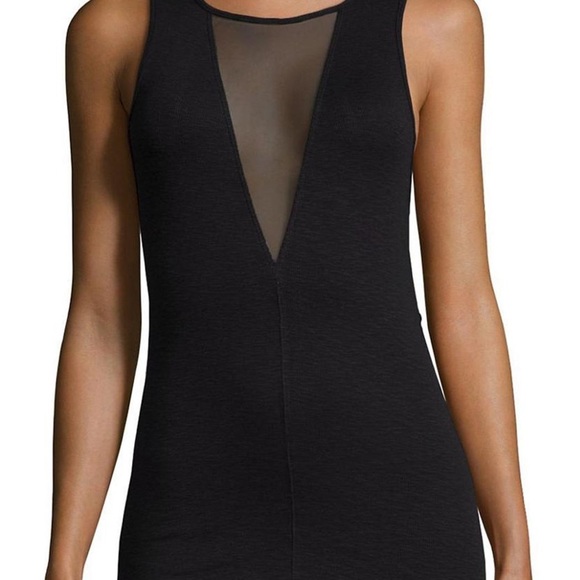 Free People Tops - Free People Friday Mesh Deep V Neck Tank